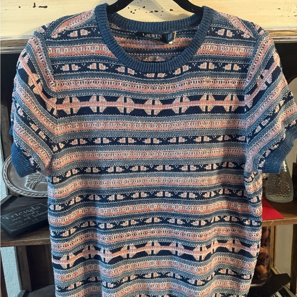 Ralph Lauren Woman’s Sweater in Blue and Pink - Picture 2 of 7